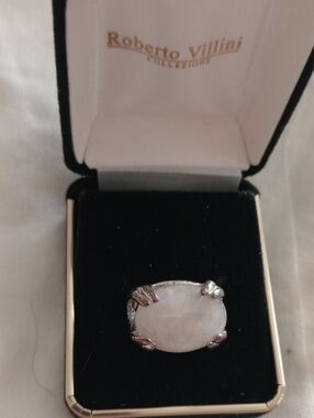 MACY'S Sterling Silver Opal Ring